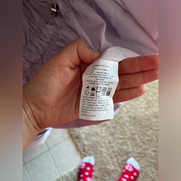 NWT Love bonito puffer jacket and convert to vest purple size l-xl - Picture 9 of 14